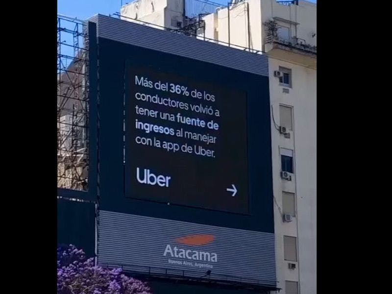 Uber DOOH en Argentina